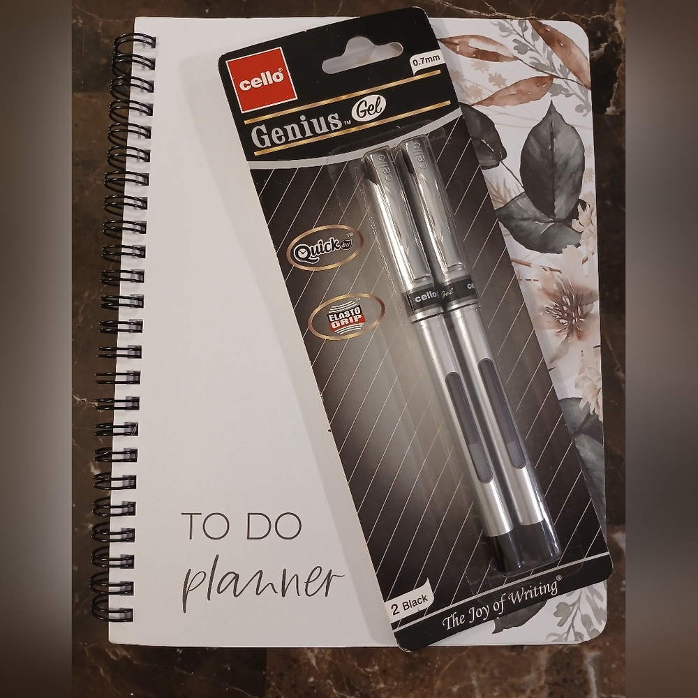 To Do Planner (6.5×8.5) & 2 Cello Gel Pens